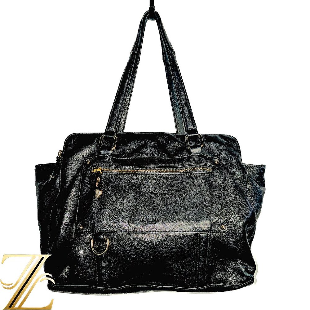 Perlina Black Leather Tote Bag – Sophisticated & Spacious - Exquisite Leather